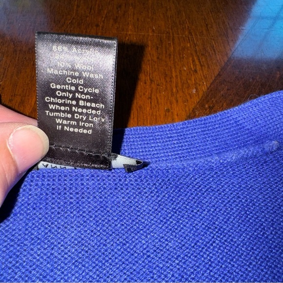 Ann Taylor women’s petite 3/4 sleeve cardigan sweater acrylic wool blend SP - Picture 7 of 12